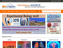 Tablet Screenshot of biovision.com