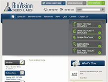 Tablet Screenshot of biovision.ca