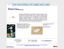 Tablet Screenshot of biovision.eu